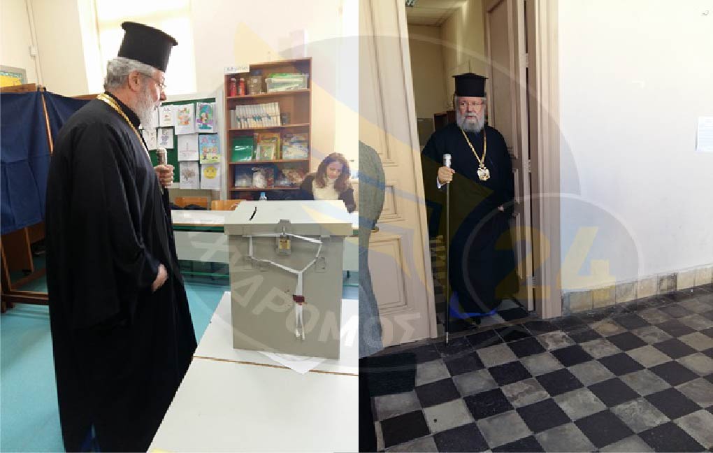 Πάφος: Ψήφισε ο Αρχιεπίσκοπος Χρυσόστομος - 