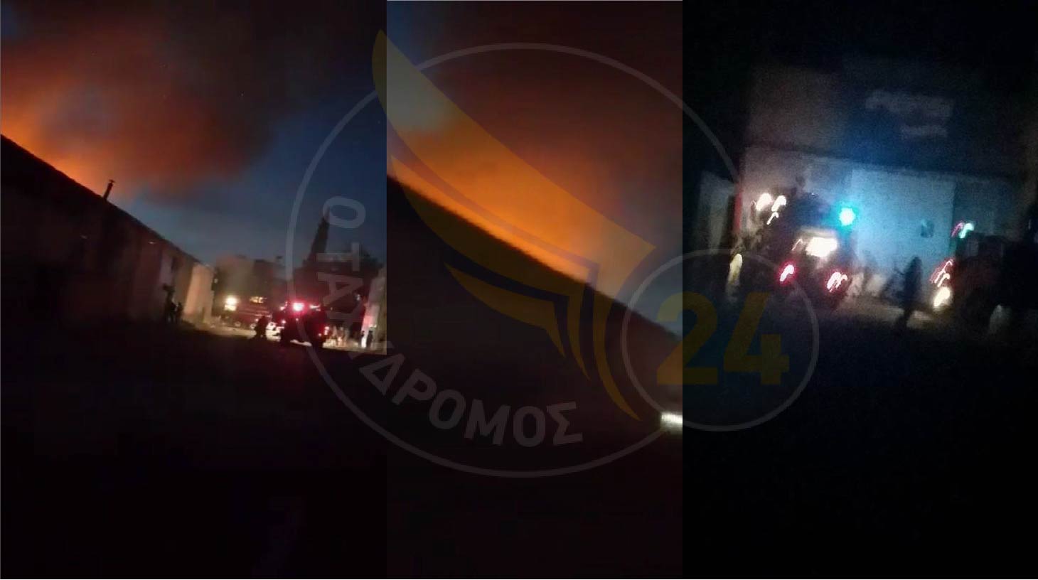 Πάφος: Φωτιά στις αποθήκες του Χαρουπόμυλου - Σε κινητοποίηση Πυροσβεστική και Αστυνομία - ΒΙΝΤΕΟ