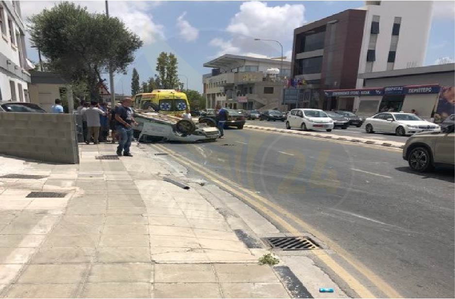 ΕΚΤΑΚΤΟ - Πάφος: Νέο τροχαίο ατύχημα - Όχημα αναποδογυρίστηκε - ΦΩΤΟΓΡΑΦΙΕΣ