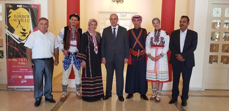 Τα παραδοσιακά συγκροτήματα από Ιορδανία και Τσεχία δέχτηκε ο Δήμαρχος Πάφου 