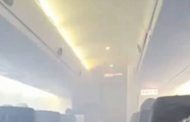 Αεροδρ. Πάφου: Πανικός σε αεροπλάνο - Μαύροι καπνοί σκέπασαν την καμπίνα - BINTEO