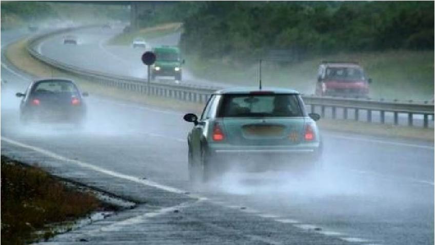 Προσοχή!!! - Χαμηλή ορατότητα και συσσώρευση νερού στους αυτοκινητοδρόμους λόγω βροχόπτωσης