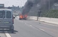 Φωτιά σε όχημα έκλεισε τον αυτοκινητόδρομο Λεμεσού – Πάφο - Βίντεο