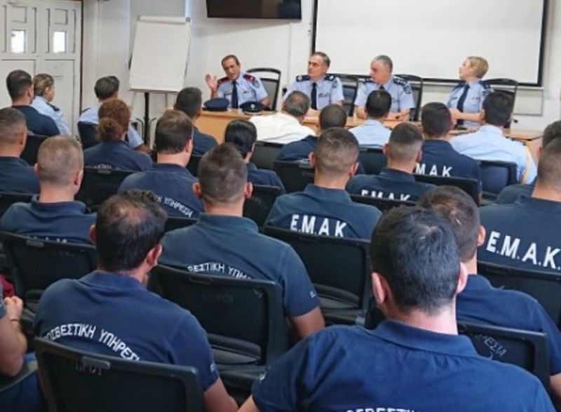Επίσημη έναρξη της εκπαίδευσης δοκίμων πυροσβεστών στην Αστυνομική Ακαδημία