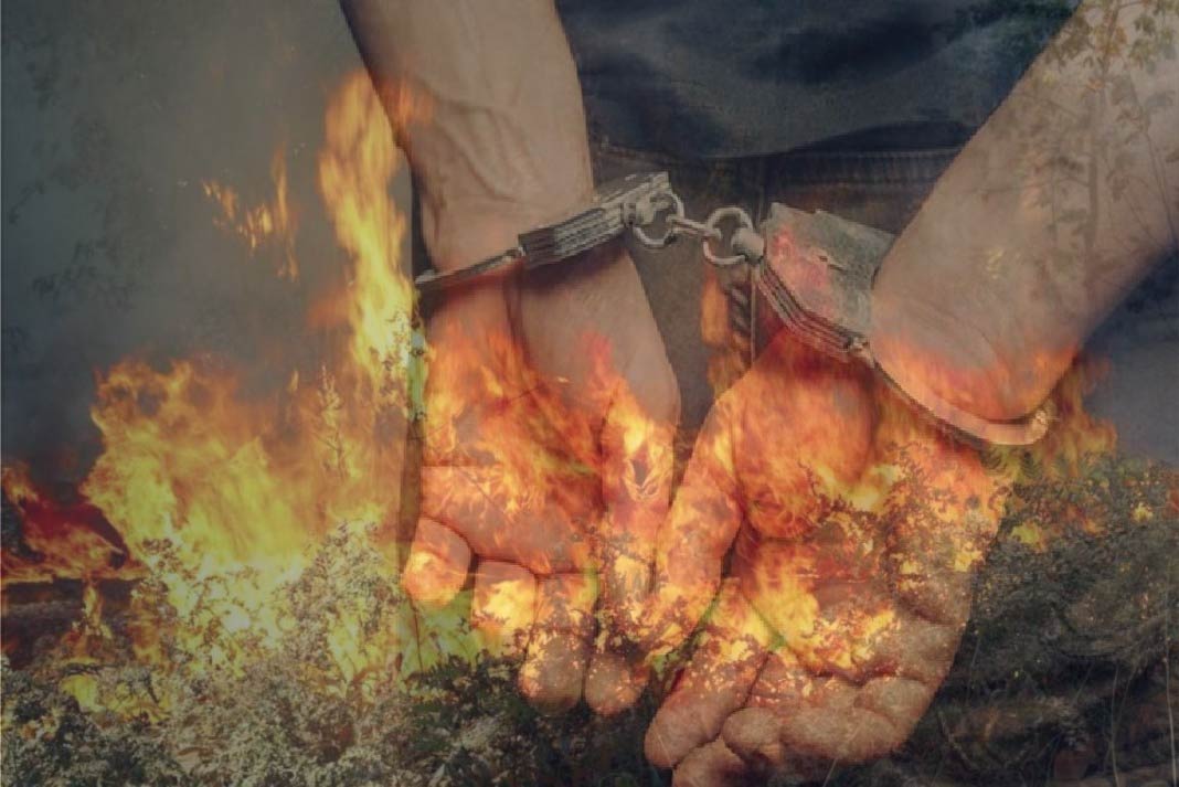 Χειροπέδες σε 57χρονο για πυρκαγιά στην Πάφο