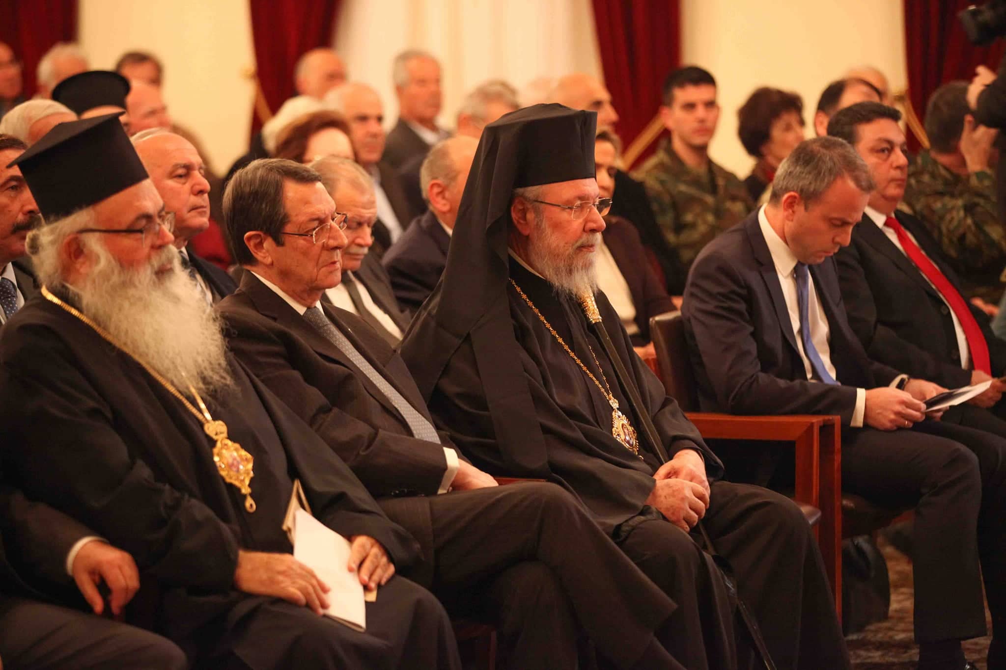 Ο Αρχιεπίσκοπος Κύπρου στην εκδήλωση μνήμης Αρχιεπισκόπου Μακαρίου Γ’ - Φώτο