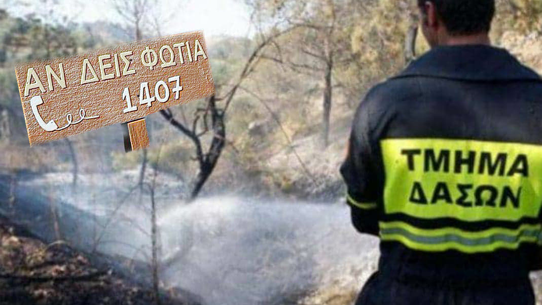 Τμ.Δασών: Προσοχή στον κίνδυνο πυρκαγιών