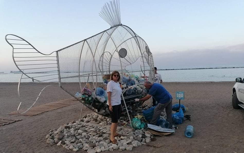 Συνολικά 184 κιλά πλαστικό και μέταλλο συλλέχθηκαν στην παραλία Γεροσκήπου – Φώτο