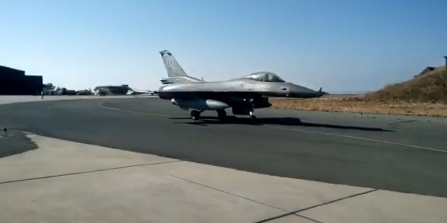 Πάφος: Μαχητικά F-16 στην Αεροπορική Βάση Α. Παπανδρέου - ΒΙΝΤΕΟ