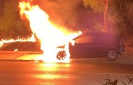 Πάφος: Μετά από σύγκρουση τυλίχτηκε στις φλόγες όχημα στην Πόλη Χρυσοχούς