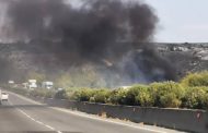 Όχημα άρπαξε φωτιά εν κινήσει στον αυτοκινητόδρομο Πάφου-Λεμεσού