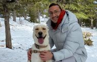 Ανδρέας Μακρής: Στα χιόνια με τον αγαπημένο του σκύλο