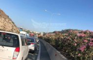 Κυκλοφοριακό κομφούζιο στην είσοδο της Πάφου λόγω σύγκρουσης οχημάτων