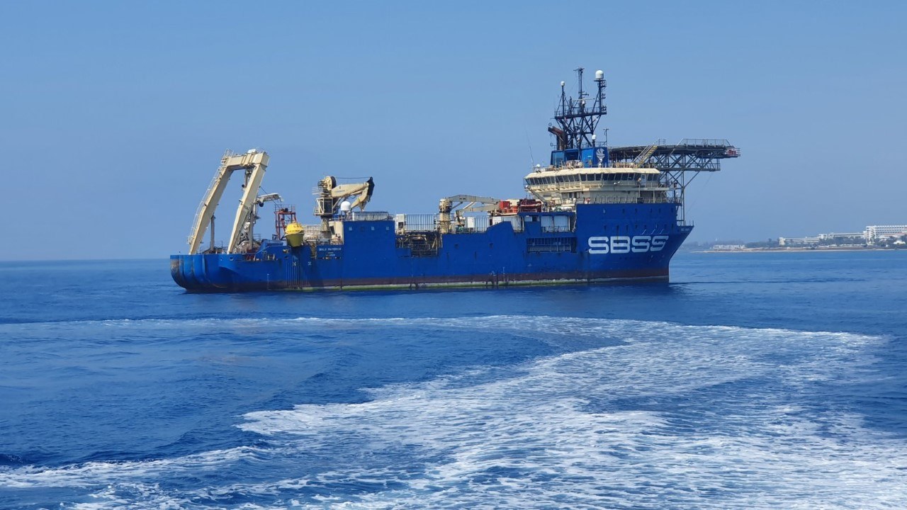 Πάφος: Εργασίες για την τοποθέτηση καλωδίων εκτελεί πλοίο ανοικτά της Γεροσκήπου
