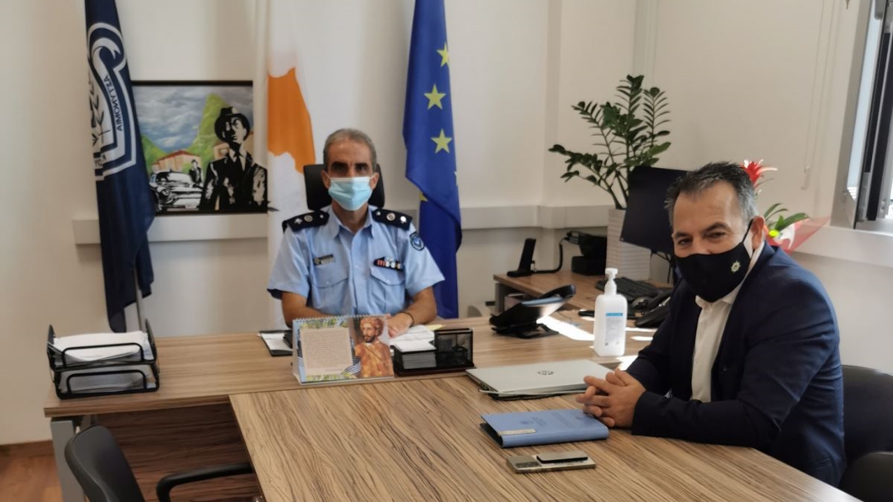 Ηλίας Μυριάνθους: Συνάντηση με την νέα ηγεσία της αστυνομίας στην Πάφο