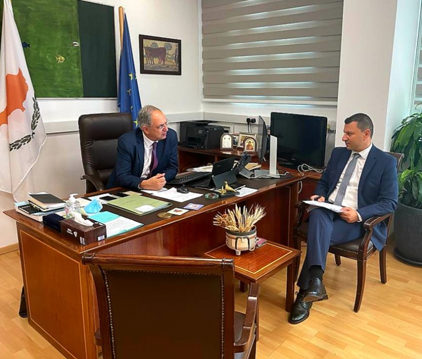 Χαράλαμπος Πάζαρος:Επίσημη συνάντηση με Υπουργό Γεωργίας
