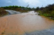 Κλειστός ο δρόμος Αυδήμου-Πισσουρίου λόγω υπερχείλισης ποταμού