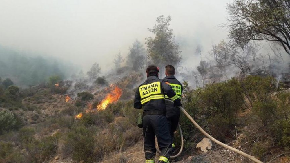 Δρούσεια: Υπό έλεγχο πυρκαγιά που ξέσπασε στην περιοχή «Μοναστήρκα»