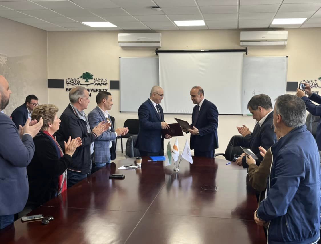 Υπογραφή μνημονίου συνεργασίας μεταξύ Δήμου Πάφου και Πανεπιστημίου Birzeit της Παλαιστίνης      