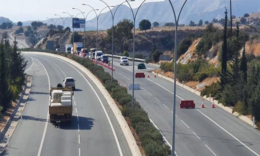 Κλειστό απόψε τμήμα του αυτοκινητόδρομου Πάφου-Λεμεσού