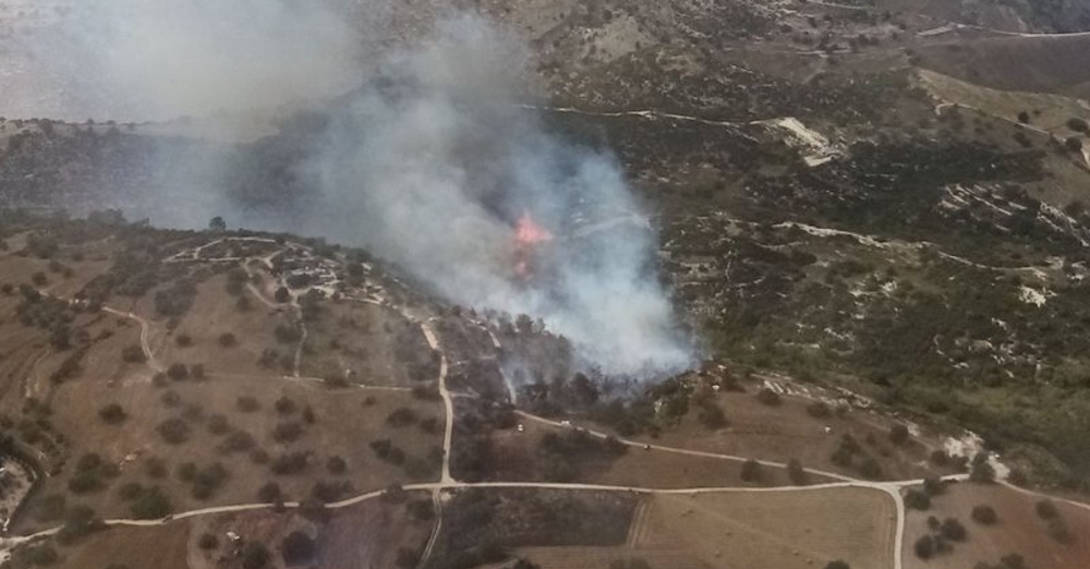 Πάφος: Κάηκε έκταση 30 εκταρίων από την πυρκαγιά στον Κάθηκα