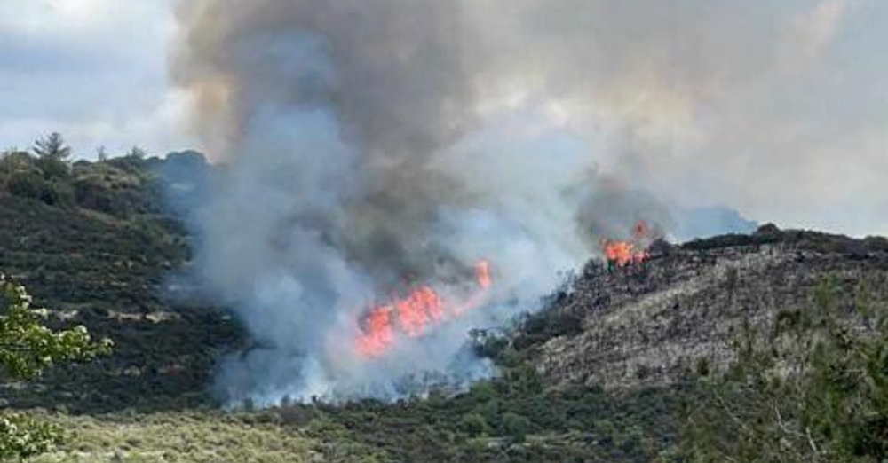 Πάφος: Πυρκαγιά πλησίον της Φοίτης έκαψε έκταση 0,5 δεκαρίου με χαμηλή άγρια βλάστηση