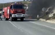 Έτρεχε η Πυροσβεστική στο Πισσούρι μετά από φωτιά σε φορτηγό (ΒΙΝΤΕΟ)
