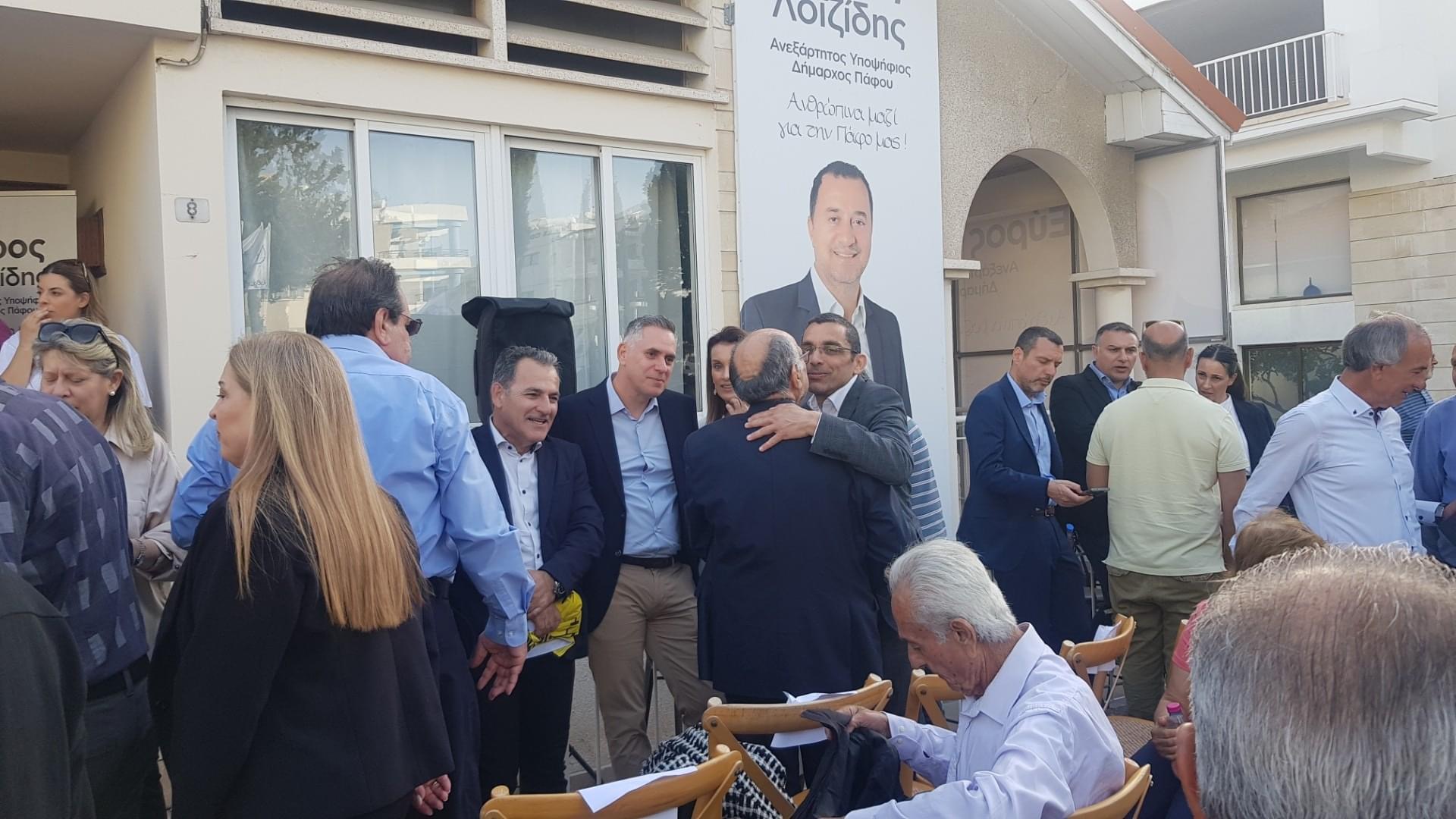 Στα εγκαίνια του εκλογικού επιτελείου τιυ υποψηφίου Δημάρχου Εύρου Λοϊζίδη ο Παπαδόπουλος (ΦΩΤΟ)