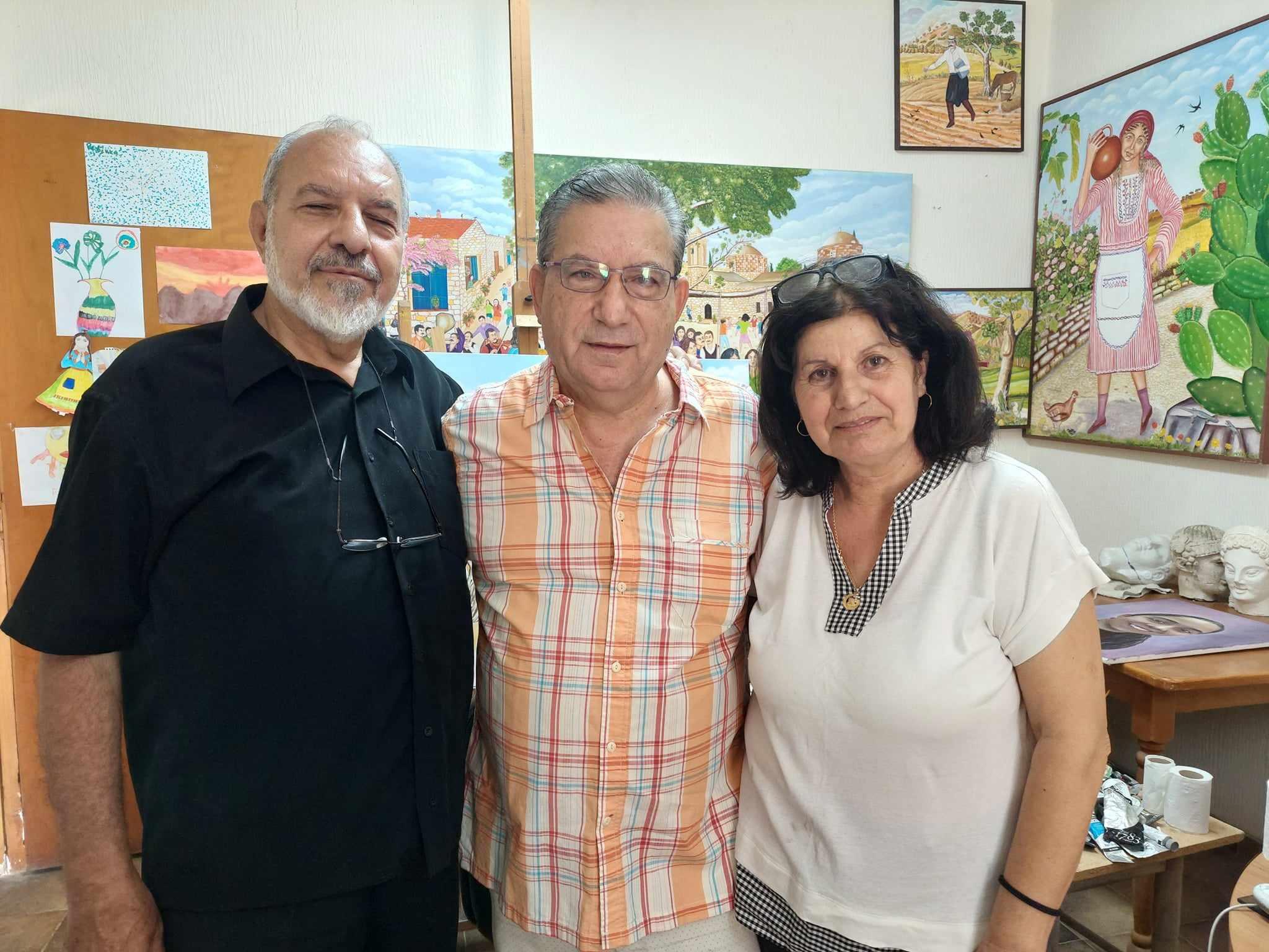 Δημήτρης Μαραγκός: Συνάντηση με τον σπουδαίο καλλιτέχνη Παφίτη ζωγράφο Γιώργο Μαύρο (ΦΩΤΟ)
