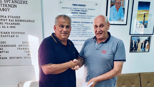 Ο Μάριος Τσέλεπος συνεχίζει τη στήριξη της Οργάνωσης Πολυτέκνων Πάφου