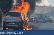 Φωτιά σε όχημα στον δρόμο Πέγειας – Καθηκά: Ευτυχώς χωρίς τραυματισμούς - Φώτο, Βίντεο