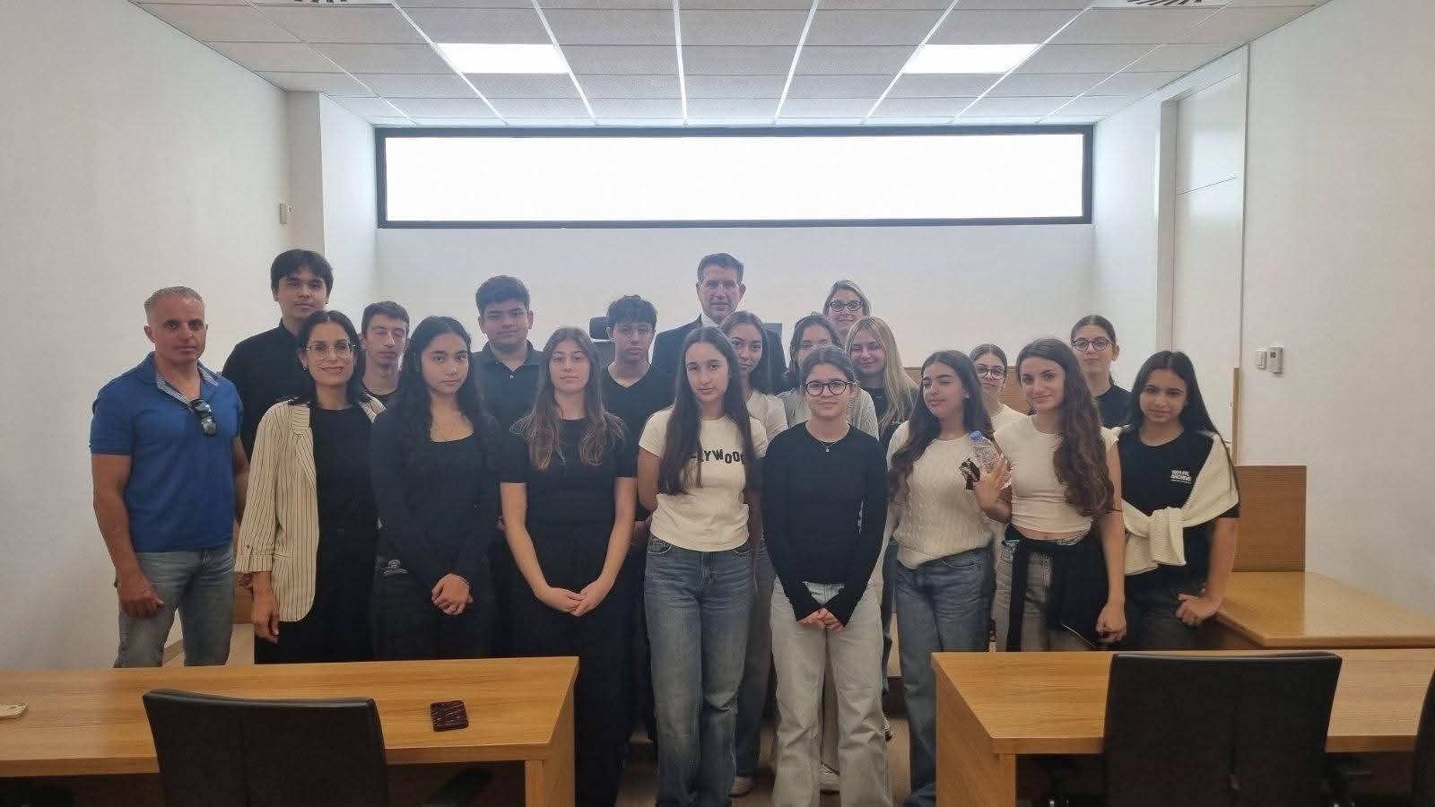 Στο ΕΔΠ μαθητές του Λυκείου Κύκκου Πάφου με αφορμή την Ευρωπαϊκή Ημέρα Δικαιοσύνης