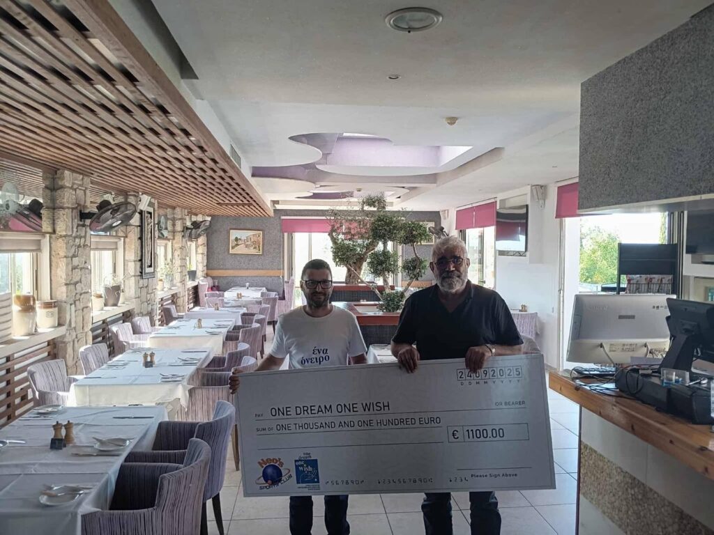 Ο Σύνδεσμος «Ένα Όνειρο Μια Ευχή» ευχαριστεί θερμά τον κ. Σταύρο Παντελίδη για τη στήριξή του