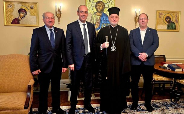 Συνάντηση Δημάρχου Πάφου με τον Αρχιεπίσκοπο Αμερικής κ. Ελπιδοφόρο στην Νέα Υόρκη