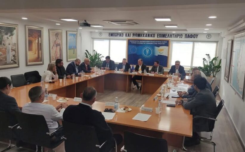 Ζητήματα ΤΑ και οικονομίας στο επίκεντρο συνάντησης με Πρόεδρο ΔΗΚΟ, λέει το ΕΒΕ Πάφου