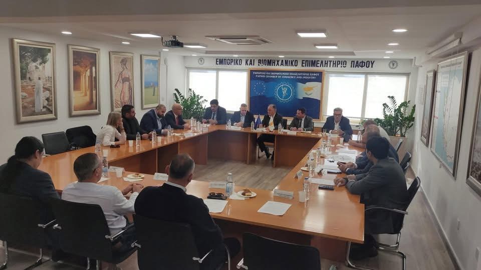Ζητήματα ΤΑ και οικονομίας στο επίκεντρο συνάντησης με Πρόεδρο ΔΗΚΟ, λέει το ΕΒΕ Πάφου