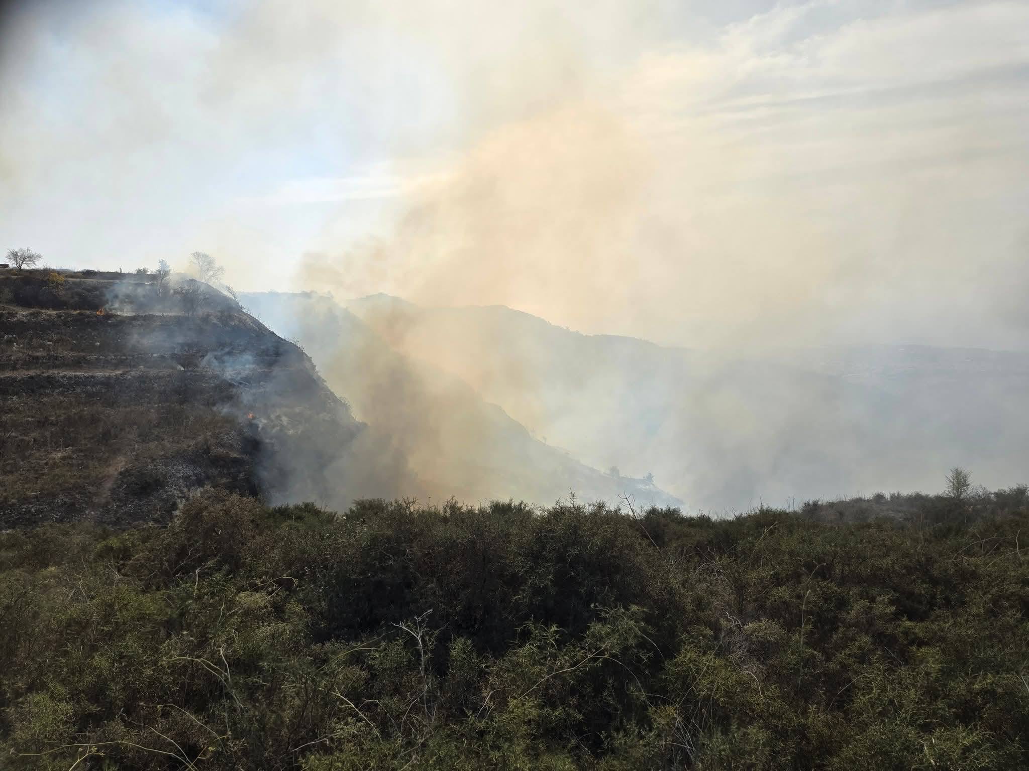 Υπό έλεγχο η φωτιά στα όρια της κοινότητας Δρούσιας της επαρχίας Πάφου