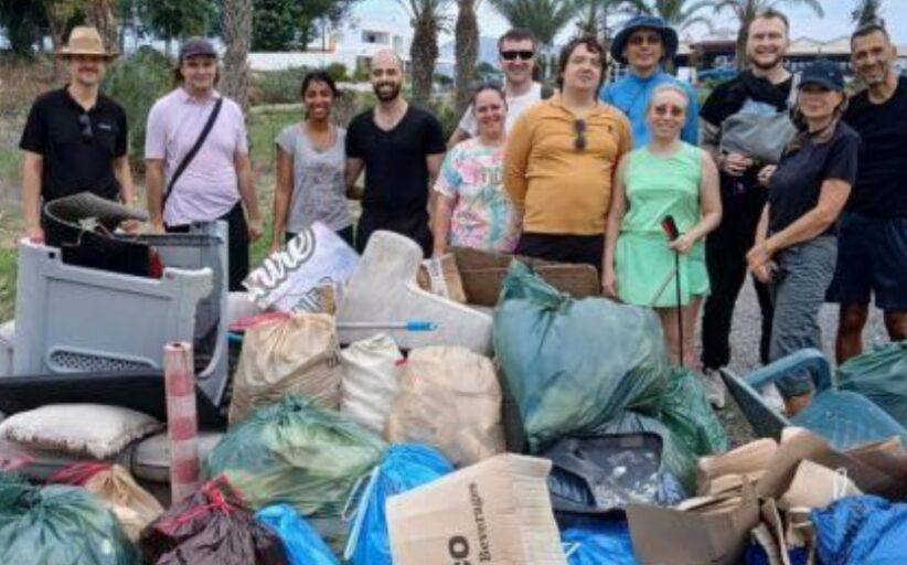 Εκστρατεία καθαριότητας στην περιοχή Αλυκή στην Χλώρακα