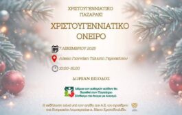 Χριστουγεννιάτικο παζαράκι οργανώνεται με πρωτοβουλία του Αλέξη Κούλα στο λύκειο Γιαννάκη Ταλιωτη