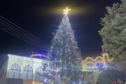 Φωταγώγηση του Χριστουγεννιάτικου διάκοσμου χτες στον Δ. Ακάμα