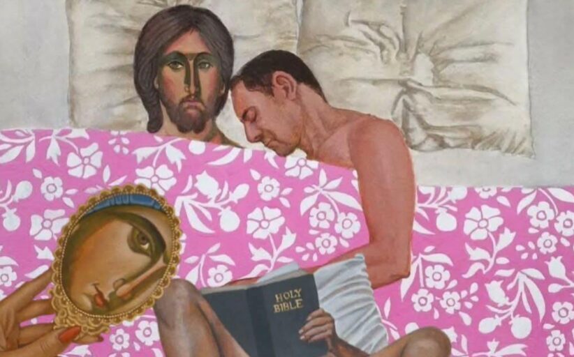 «Προϊόν κολάζ Δίπλαρου», αναφέρει με ανάρτηση του ο εικαστικός