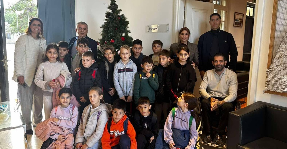 Επίσκεψη μαθητών Γ Τάξης Δημοτικού Σχολείου Αργάκας για επίδοση επιστολής στον Δήμαρχο