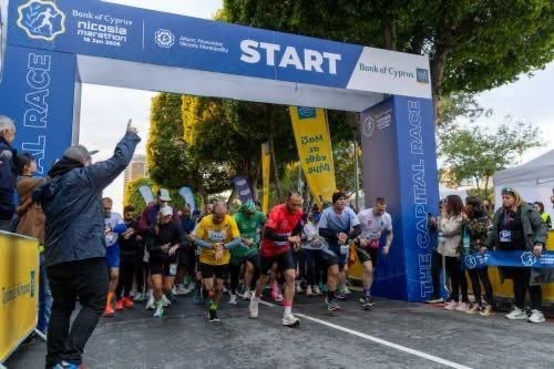 Πάνω από 8.000 δρομείς συμμετείχαν στον Μαραθώνιο Λευκωσίας