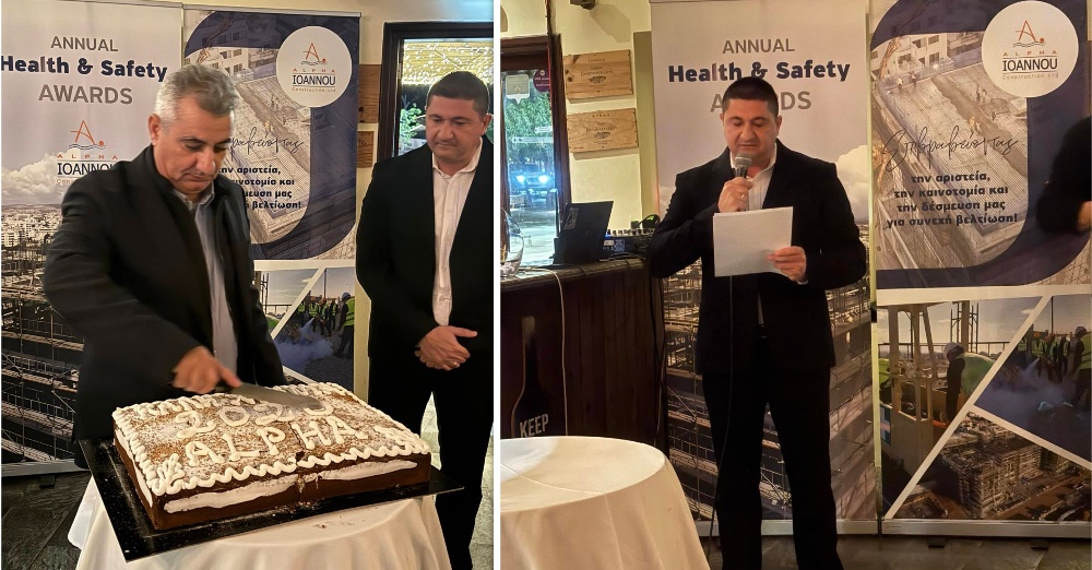 Με απόλυτη επιτυχία η πρώτη απονομή Βραβείων Ασφάλειας και Υγείας ALPHA IOANNOU CONSTRUCTION LTD 2025