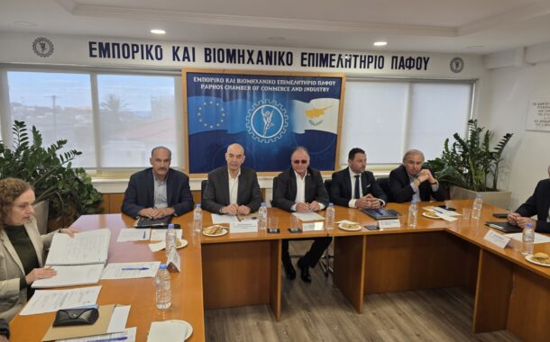 «Τα έργα προχωρούν χωρίς ανατροπές» :Διαβεβαιώσεις Βαφεάδη από τη σύσκεψη στο ΕΒΕ Πάφου