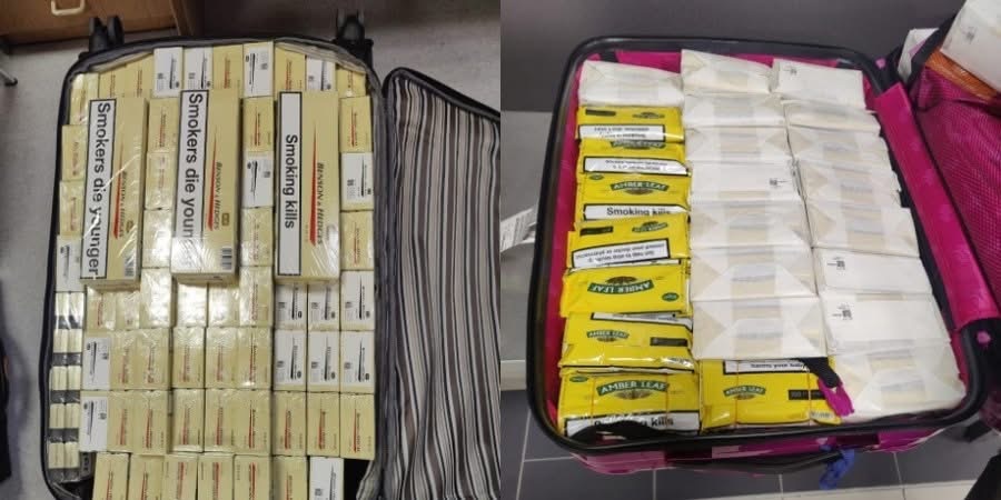 Δύο συλλήψεις στο αεροδρόμιο Πάφου για υπόθεση αδασμολόγητων καπνικών προϊόντων