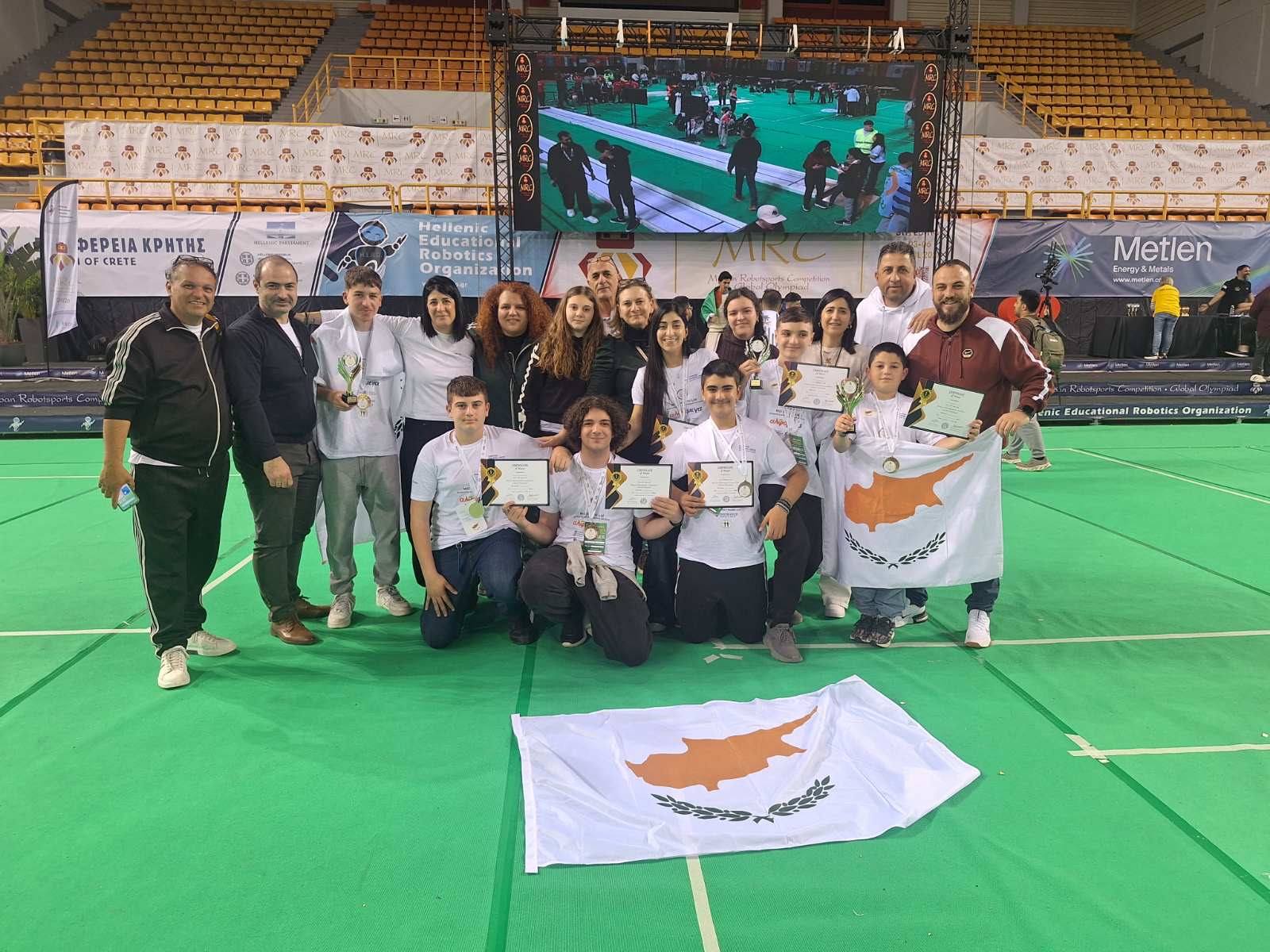 Μεγάλες διακρίσεις μαθητών από την Πάφο στην Παγκόσμια Ολυμπιάδα Ρομποτικής MRC 2026