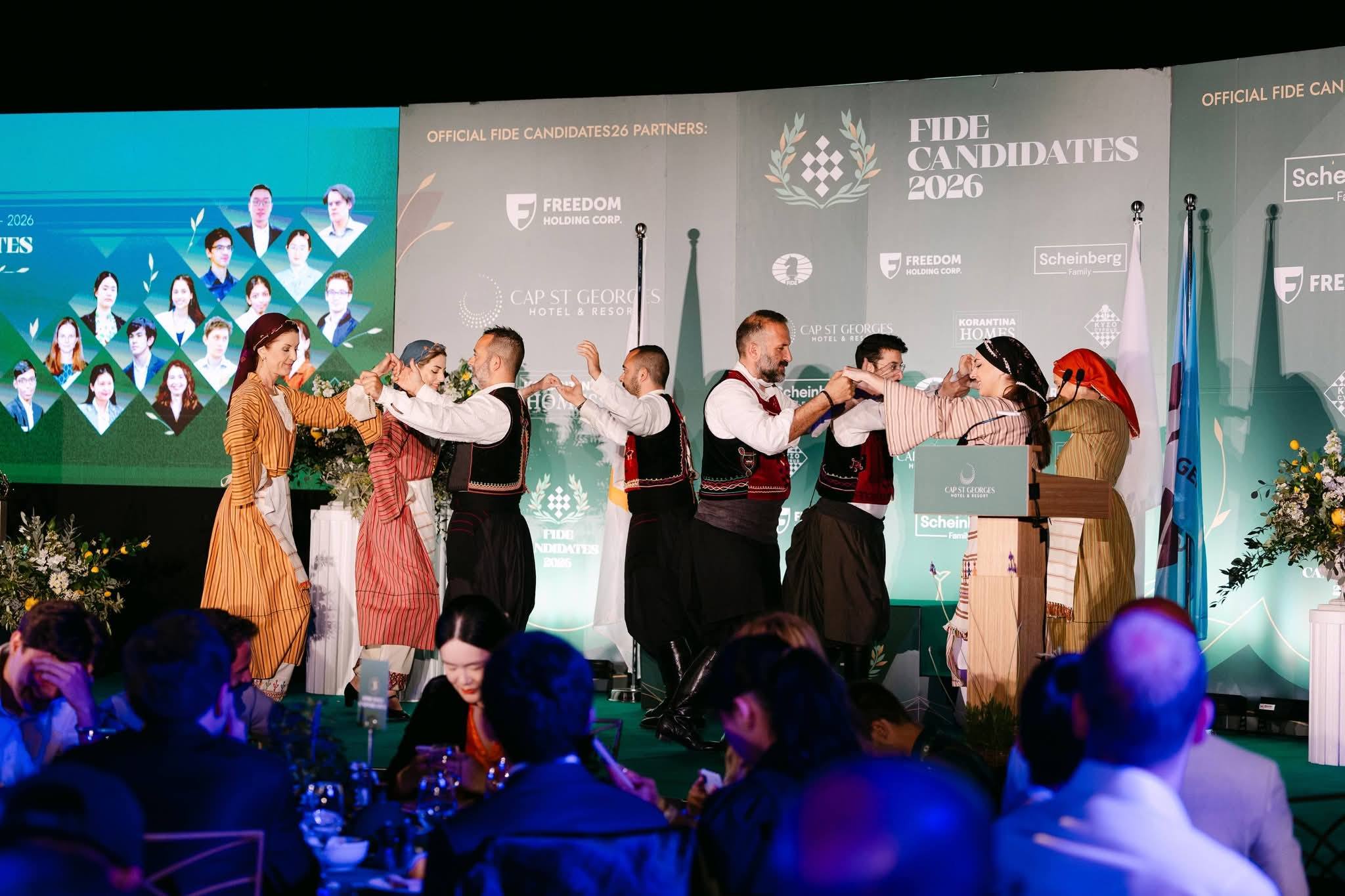 Παρουσία του Λαογραφικoύ Ομίλου Κτήμα στην τελετή λήξης του Παγκόσμιου Διαγωνισμού Σκακιού στην Πάφο