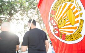 Εκδήλωση ΑΚΕΛ Πάφου για την επέτειο της Αντιφασιστικής Νίκης των Λαών στο Μνημείο Πεσόντων του Β Παγκοσμίου Πολέμου στην Πάφο