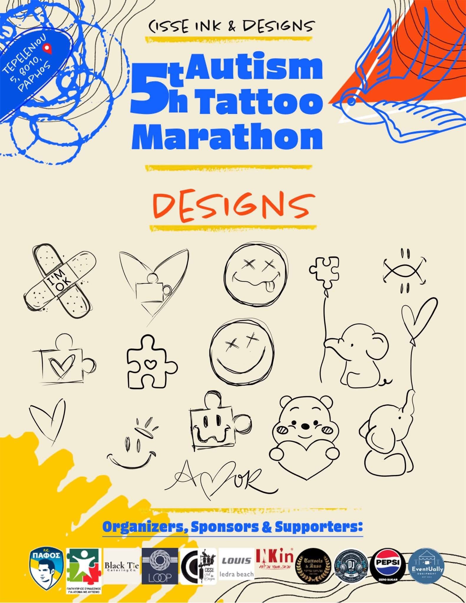 «Tattoo for Autism» στην Πάφο: Φιλανθρωπικό marathon tattoo για στήριξη του Κέντρου Παρέμβασης Αυτισμού
